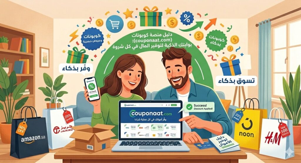 دليل منصة كوبونات (couponaat.com) بوابتك الذكية لتوفير المال في كل شروة