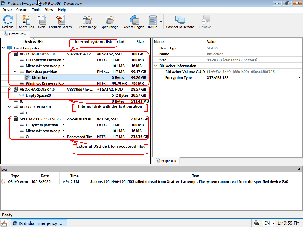تحميل اسطوانة R-Studio WinPE لاستعادة الأقسام والبيانات المفقودة