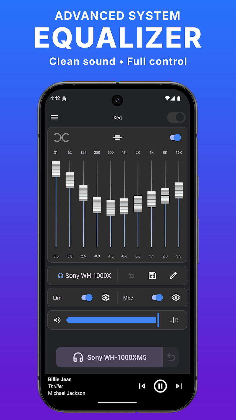 تحميل تطبيق Equalizer & Bass Booster - XEQ 1