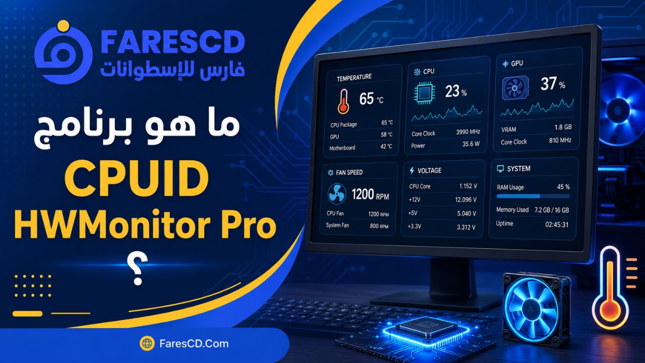 ما هو برنامج CPUID HWMonitor Pro؟