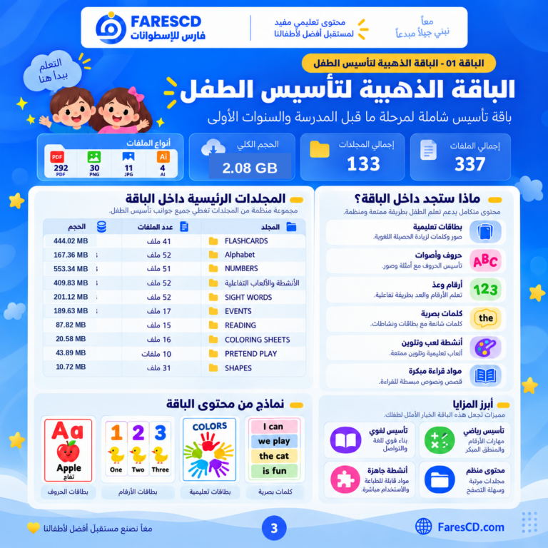 الباقة الذهبية لتأسيس الطفل في موسوعة الأطفال التعليمية