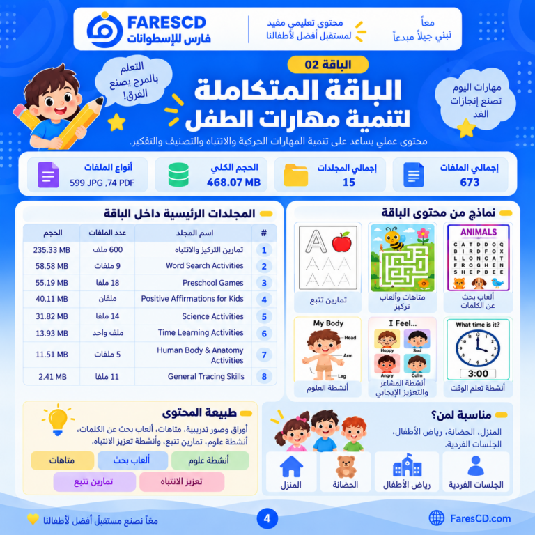 الباقة المتكاملة لتنمية مهارات الطفل