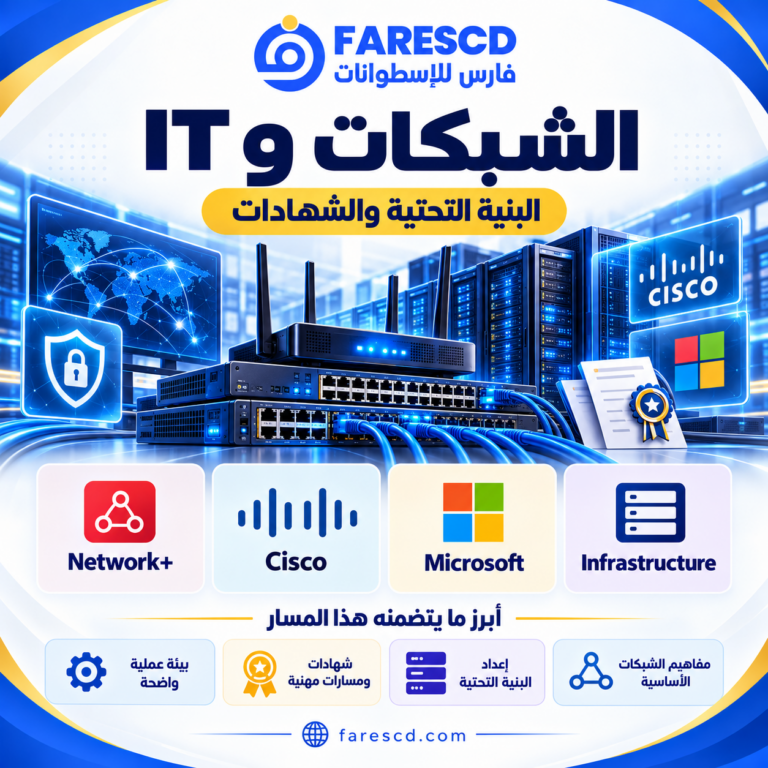 البنية التحتية للشبكات وشهادات تقنية المعلومات
