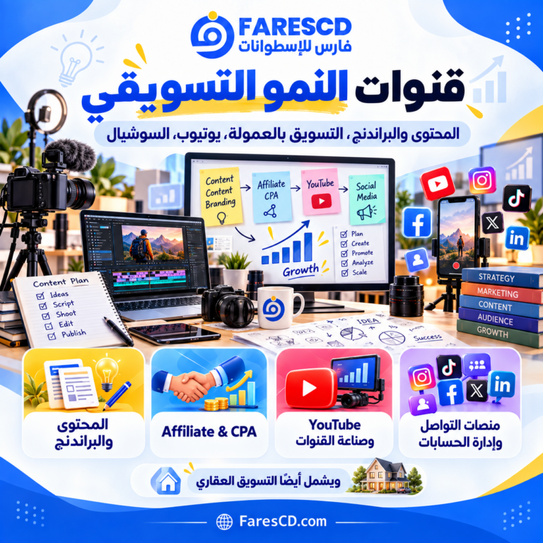قنوات النمو والتسويق الرقمي وتنمية الأعمال