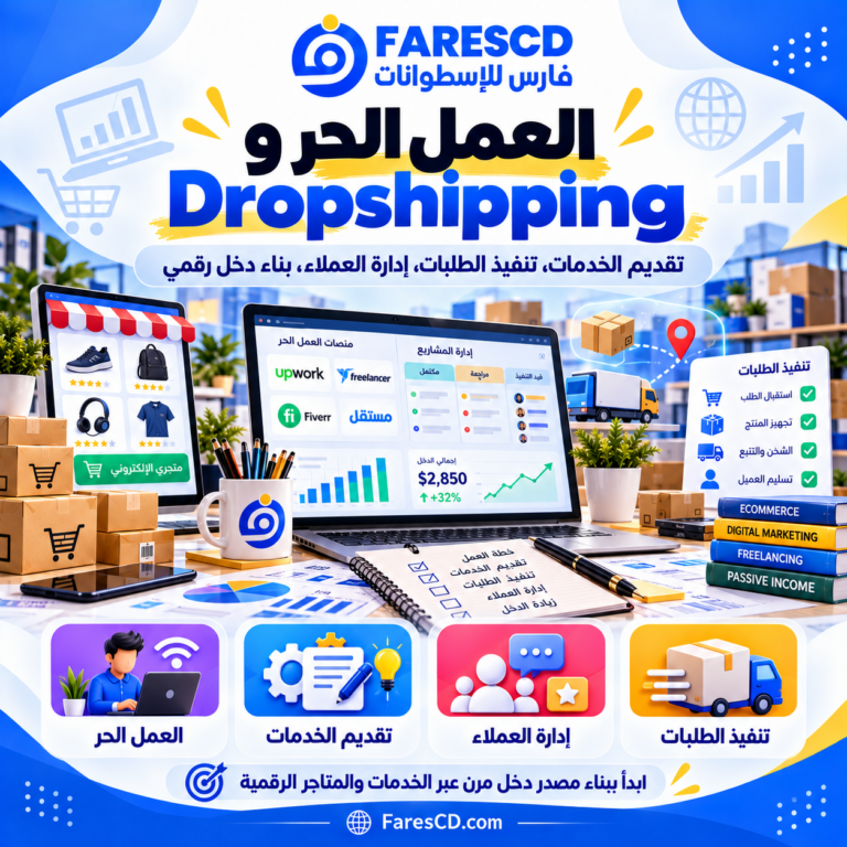 العمل الحر والخدمات الرقمية وتطوير المشاريع