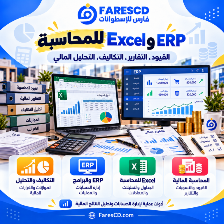 المحاسبة وExcel وERP والتحليل المالي