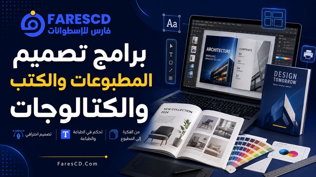 برامج تصميم المطبوعات والكتب والكتالوجات