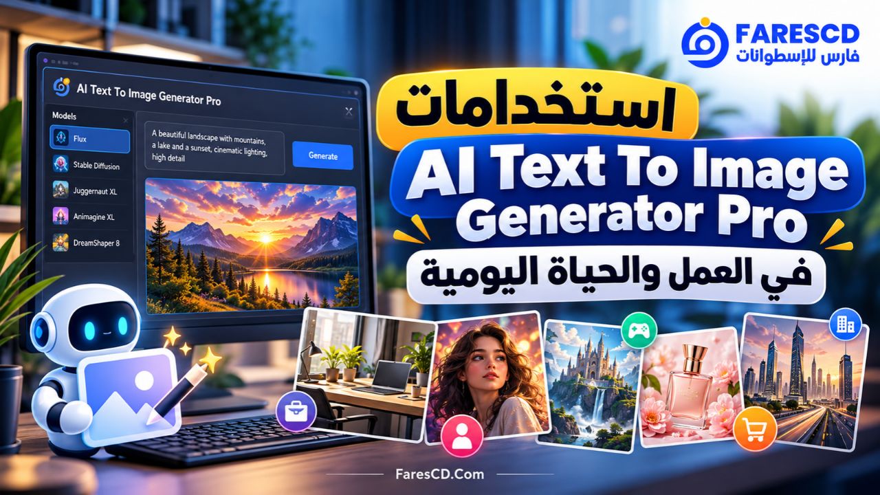 استخدامات AI Text To Image Generator Pro في العمل والحياة اليومية