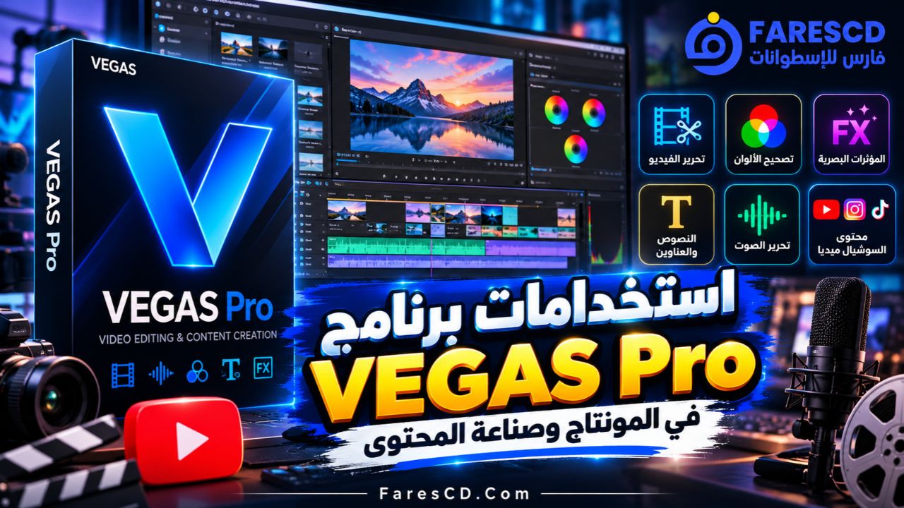 استخدامات برنامج VEGAS Pro في المونتاج وصناعة المحتوى