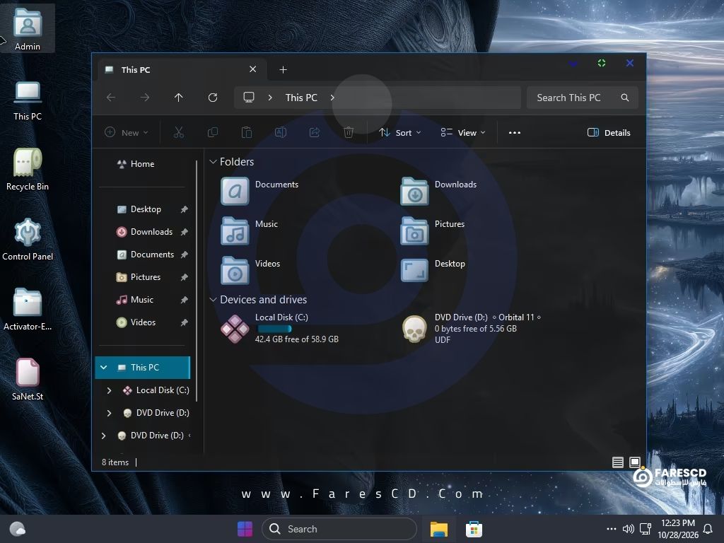 تحميل ويندوز 11 المعدل Windows 11 Pro 26H2 OrBiTaL للأداء السريع
