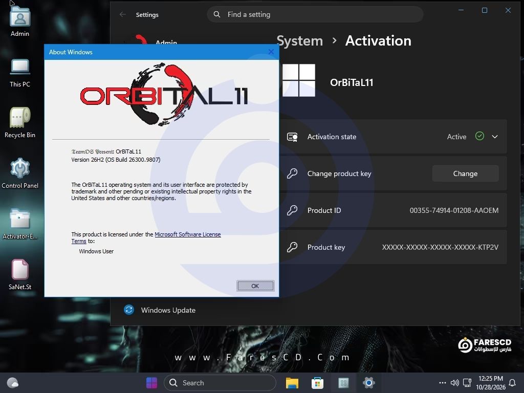 تحميل ويندوز 11 المعدل Windows 11 Pro 26H2 OrBiTaL للأداء السريع