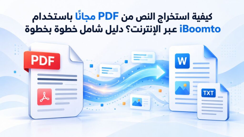 كيفية استخراج النص من PDF مجانًا باستخدام iBoomto