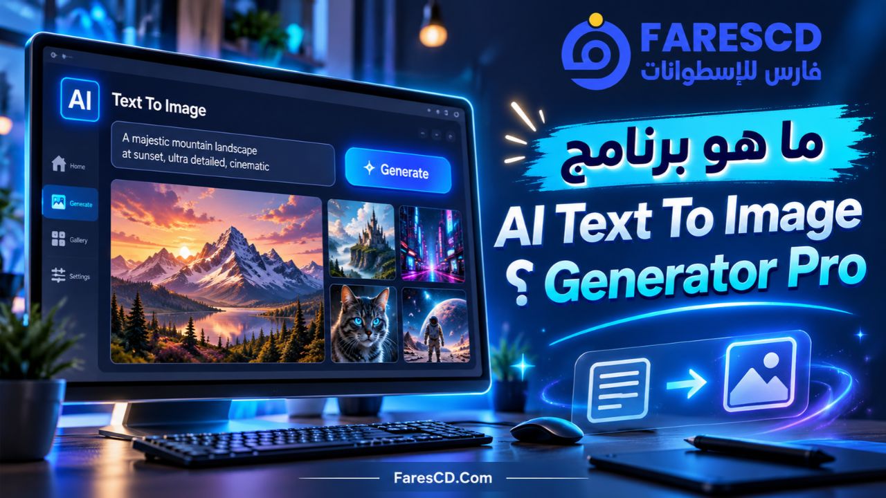 ما هو برنامج AI Text To Image Generator Pro؟