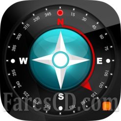 تطبيق البوصلة | Compass 54 (All-in-One GPS, Weather, Map, Camera) | أندرويد
