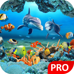 تحميل تطبيق Fish Live Wallpaper 3D Aquarium Background HD PRO