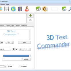 برنامج إنشاء النصوص ثلاثية الابعاد | Insofta 3D Text Commander