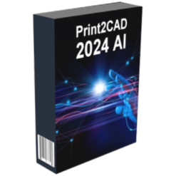 تحميل برنامج Print2CAD 2024 AI