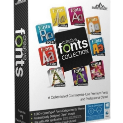 تحميل مجموعة الخطوط الإنجليزية Summitsoft Creative Fonts Collection 2022