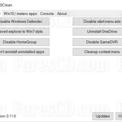أداة إدارة وتهيئة ويندوز 10 | Win10Clean
