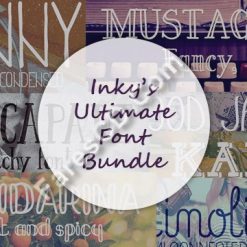 أحدث موسوعات الخطوط الأجنبية  Inky's Ultimate Font Bundle (1)