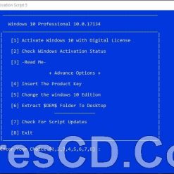 أداة تفعيل ويندوز 10 | Windows 10 Digital License Activation Script 5.0