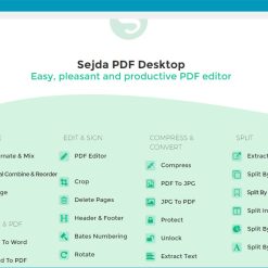 البرنامج الشامل للتحكم فى ملفات بى دى إف | Sejda PDF Desktop 3.3.2