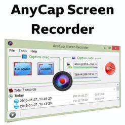 برنامج AnyCap Screen Recorder لتصوير شاشة الكمبيوتر