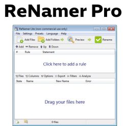 برنامج ReNamer Pro لإعادة تسمية الملفات
