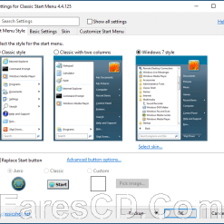برنامج إنشاء وإدارة قائمة ستارت | Classic-Start
