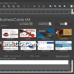 برنامج تصميم الكروت الشخصية  Mojosoft BusinessCards MX 5 (2)