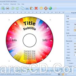 برنامج تصميم وطباعة أغلفة الاسطوانات | RonyaSoft CD DVD Label Maker