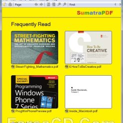 برنامج قارىء الكتب الاليكترونية | Sumatra PDF 3.2.11133 Prerelease