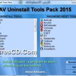 تجميعة أدوات إزالة برامج الأنتى فيروس  AV Uninstall Tools Pack 2015 (1)