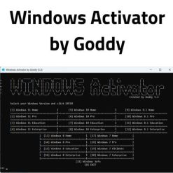 تحميل أداة Windows Activator by Goddy لتفعيل كل إصدارات الويندوز