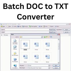تحميل برنامج Batch DOC to TXT Converter لتحويل ملفات وورد إلى نصوص عادية
