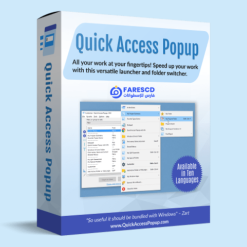 تحميل برنامج Quick Access Popup لتسهيل الوصول إلى الملفات والمجلدات والبرامج المفضلة