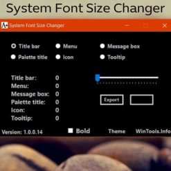 تحميل برنامج System Font Size Changer لتغير حجم خطوط الويندوز
