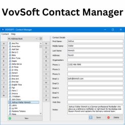 تحميل برنامج VovSoft Contact Manager لإدارة جهات الاتصال (1) تحميل برنامج VovSoft Contact Manager لإدارة جهات الاتصال