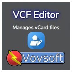 تحميل برنامج VovSoft VCF Editor  لإدارة ملفات جهات الاتصال