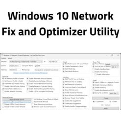 تحميل برنامج Windows 10 Network Fix and Optimizer Utility لإصلاح مشاكل الشبكة (1)