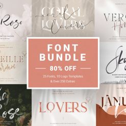 موسوعة الخطوط 2020 | Creativemarket Font Bundle Limited Time 4768827