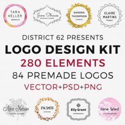 موسوعة تصميم اللوجوهات  CM - D62 Logo Design Kit (1)
