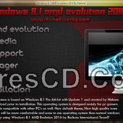 نسخة ويندوز 8.1 مخصصة للألعاب  Windows 8.1 AMD Evolution 2016 x64 (1)