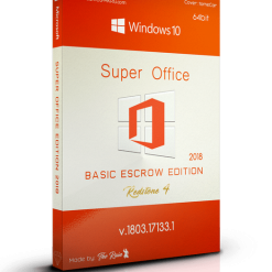 ويندوز 10 الجديد مع الأوفيس | Windows 10 Pro RS4 Super Office Basic Escrow 2018